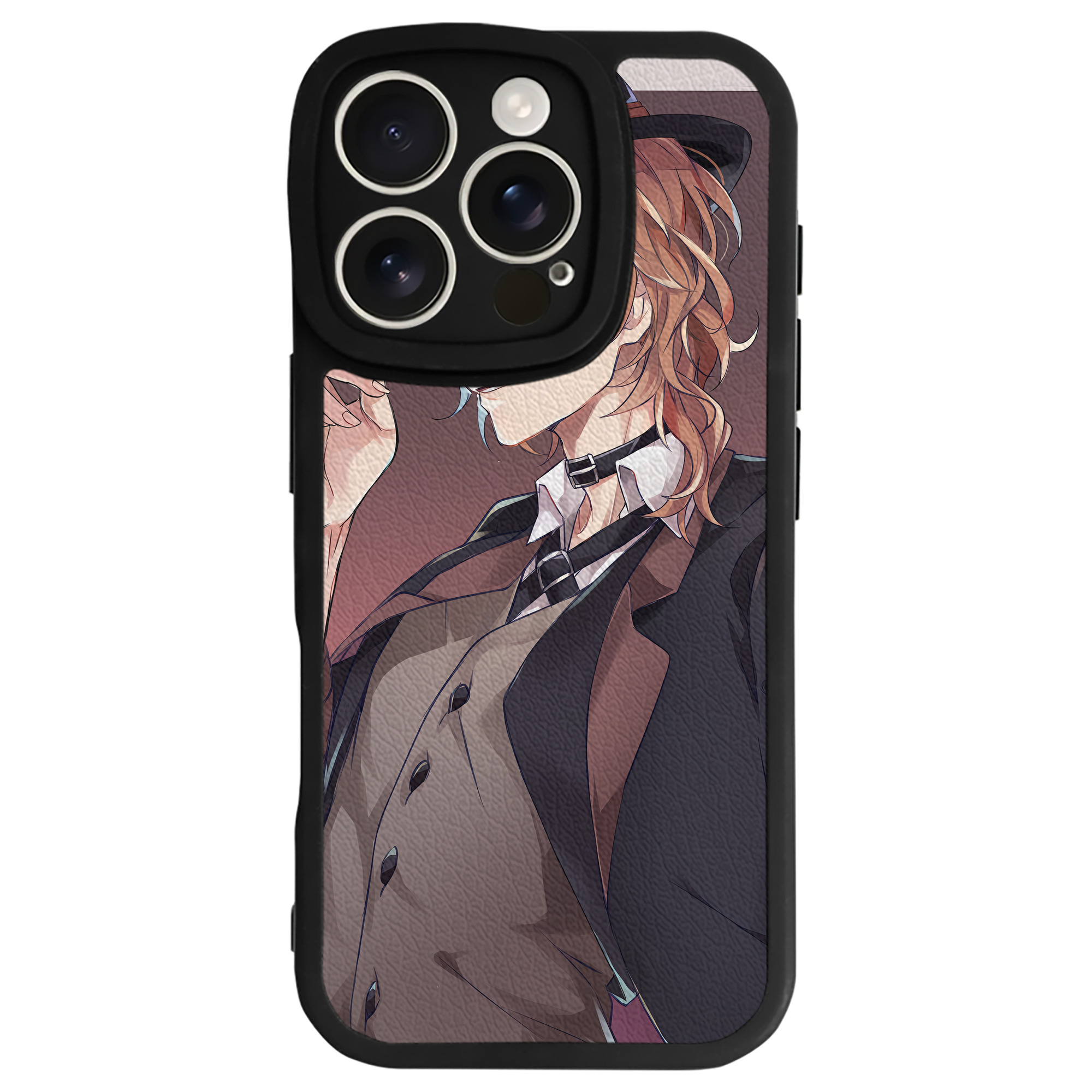 （画像用） 文豪ストレイドッグス Bungo Stray Dogs 【iPhone 16シリーズ対応】シリコンスマホケース（レザー調） 材質：シリコン